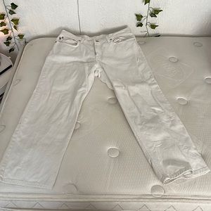 Ralph Lauren Cropped Saturday White Jeans